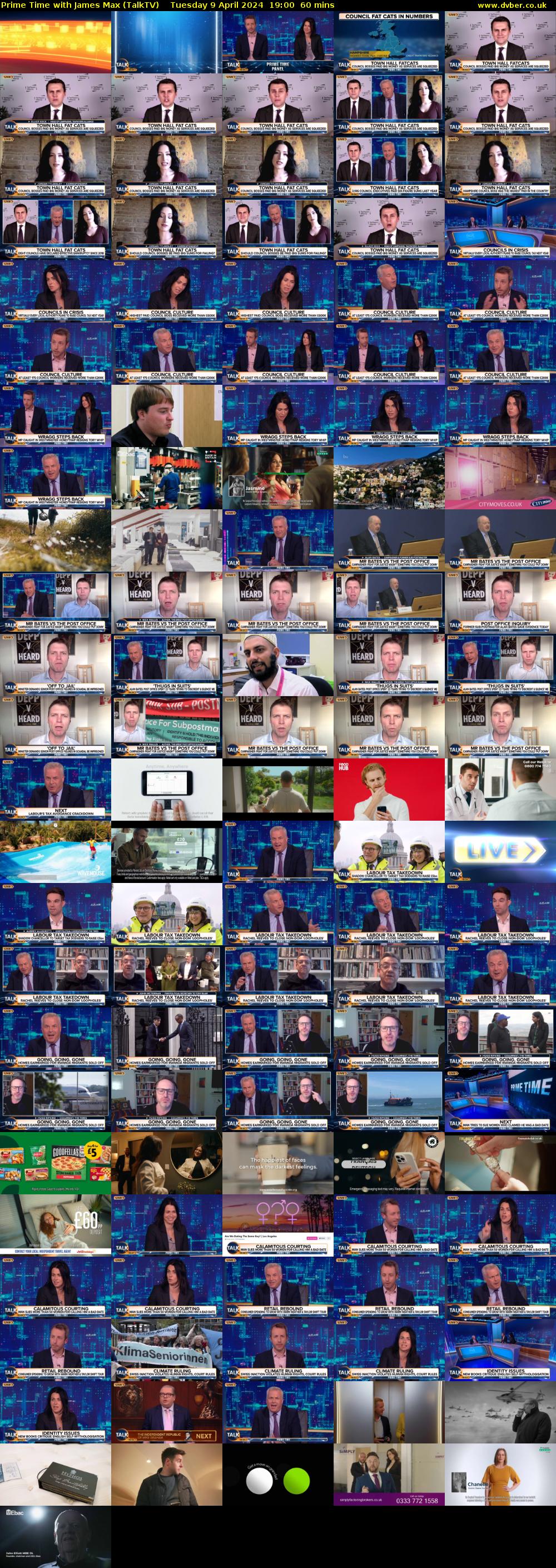 Prime Time with James Max (TalkTV) Tuesday 9 April 2024 19:00 - 20:00