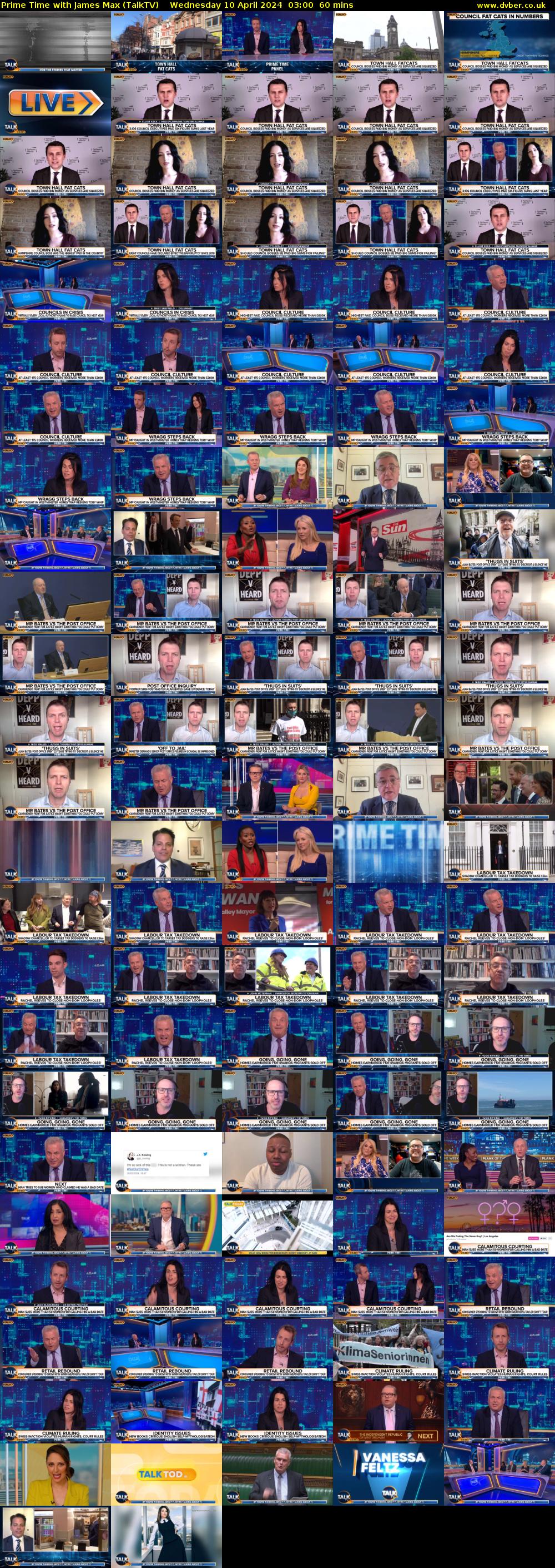 Prime Time with James Max (TalkTV) Wednesday 10 April 2024 03:00 - 04:00