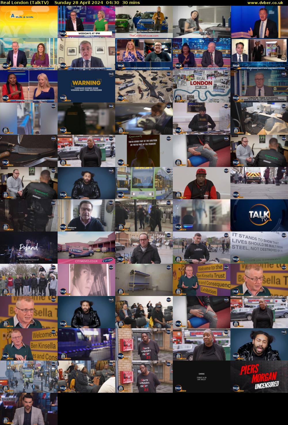 Real London (TalkTV) Sunday 28 April 2024 04:30 - 05:00