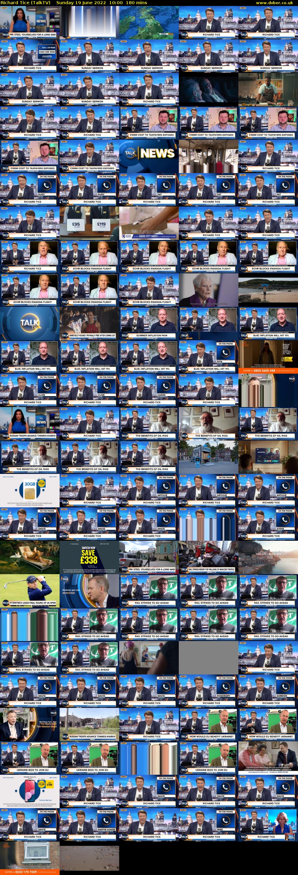 Richard Tice (TalkTV) Sunday 19 June 2022 10:00 - 13:00
