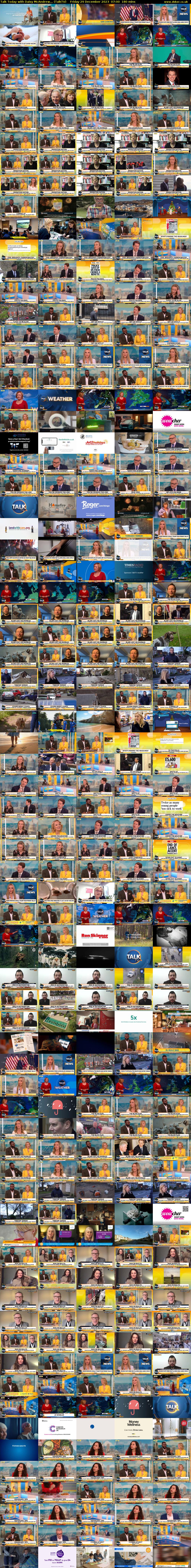 Talk Today with Daisy McAndrew... (TalkTV) Friday 29 December 2023 07:00 - 10:00