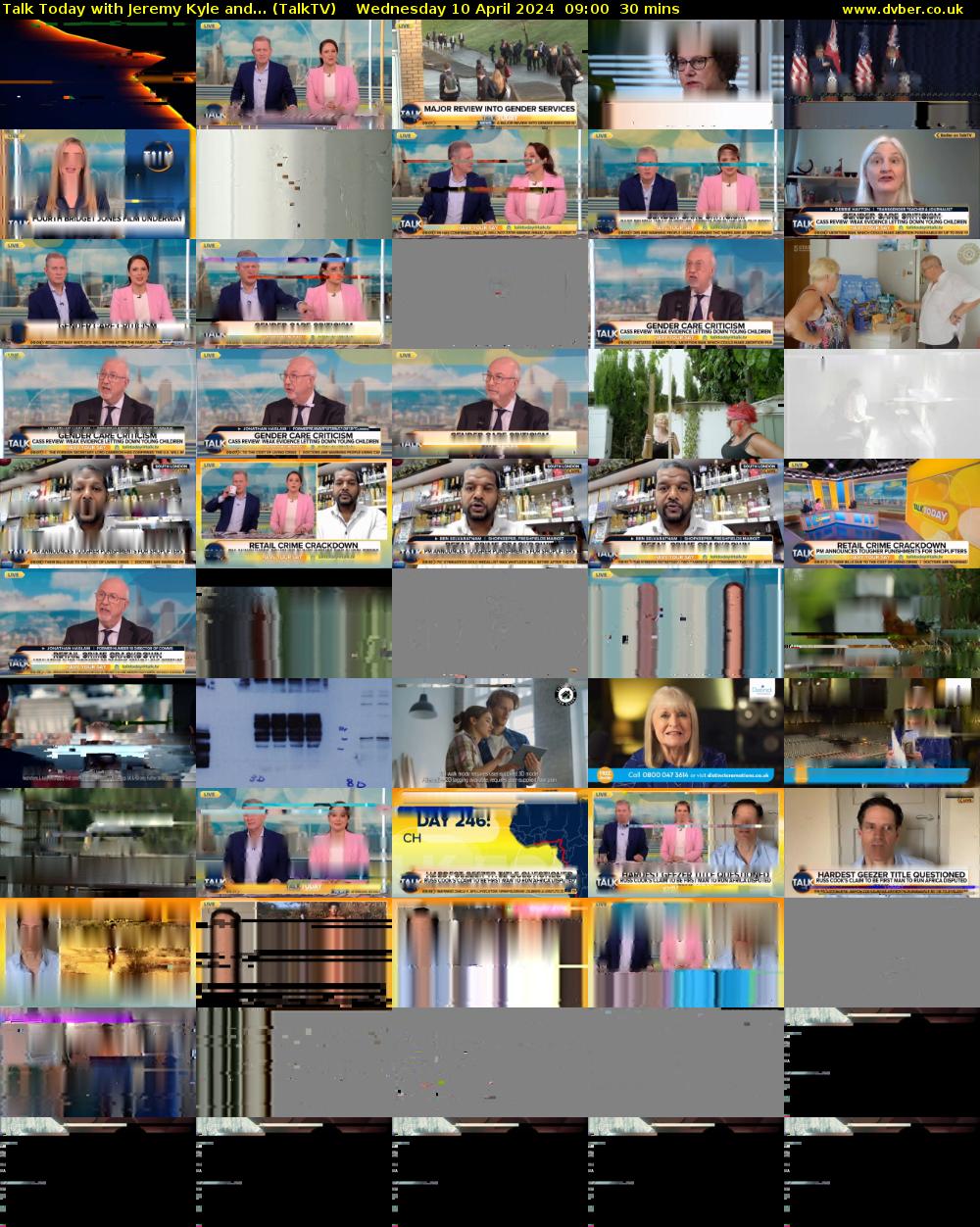Talk Today with Jeremy Kyle and... (TalkTV) Wednesday 10 April 2024 09:00 - 09:30