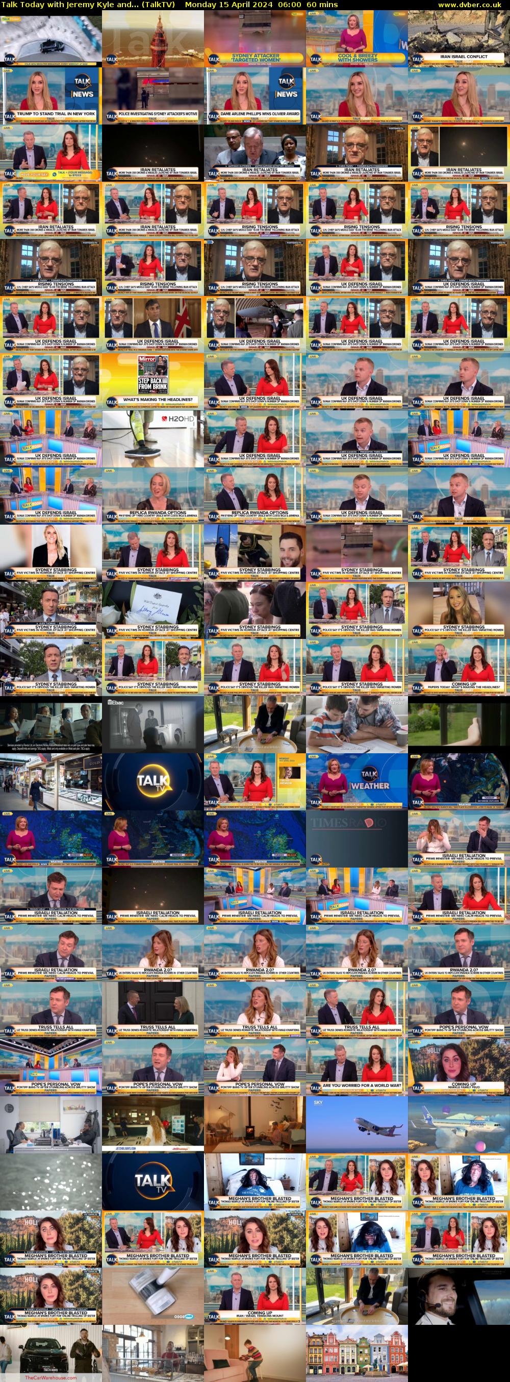 Talk Today with Jeremy Kyle and... (TalkTV) Monday 15 April 2024 06:00 - 07:00
