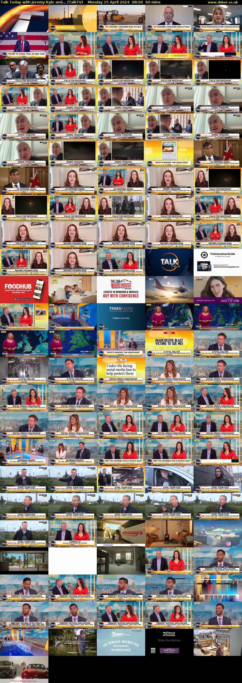 Talk Today with Jeremy Kyle and... (TalkTV) Monday 15 April 2024 08:00 - 09:00