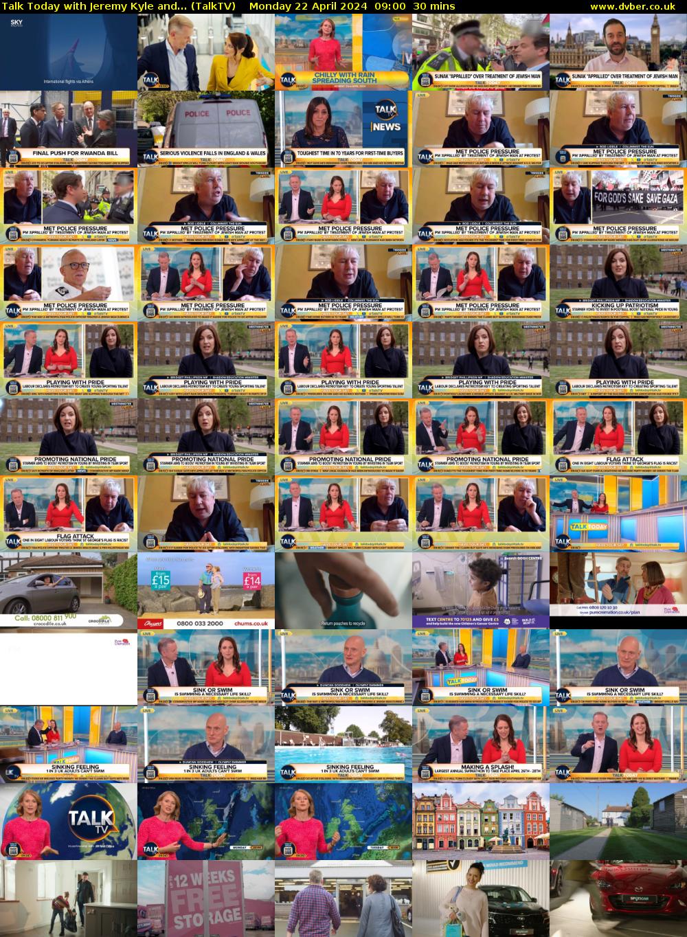 Talk Today with Jeremy Kyle and... (TalkTV) Monday 22 April 2024 09:00 - 09:30