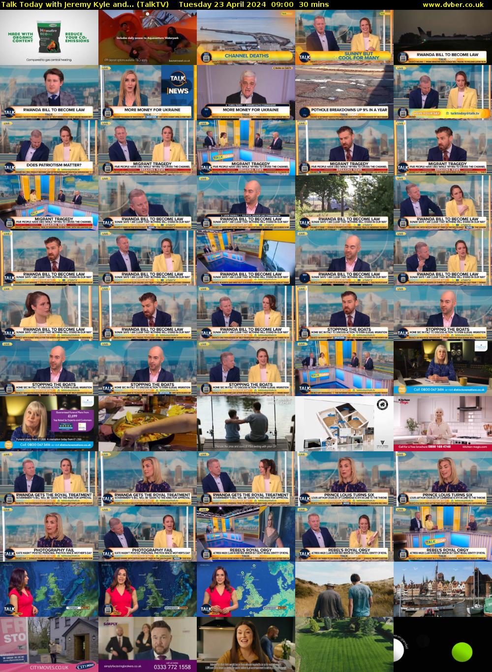 Talk Today with Jeremy Kyle and... (TalkTV) Tuesday 23 April 2024 09:00 - 09:30