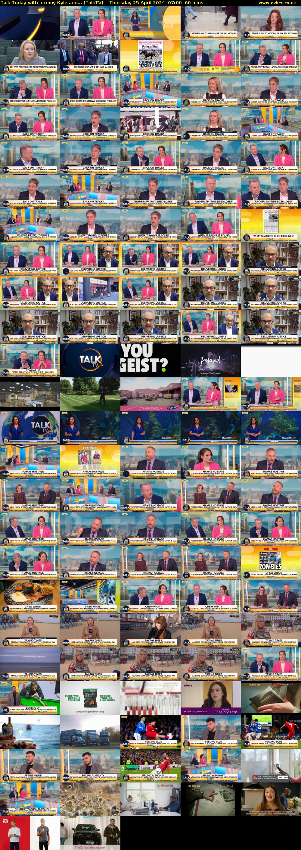 Talk Today with Jeremy Kyle and... (TalkTV) Thursday 25 April 2024 07:00 - 08:00