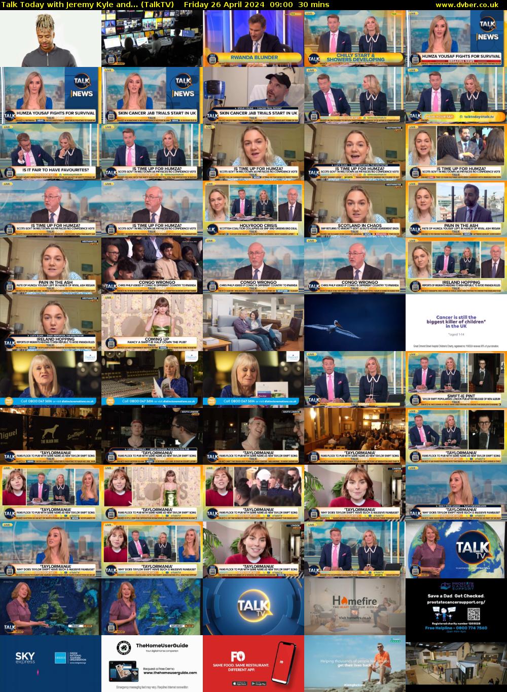 Talk Today with Jeremy Kyle and... (TalkTV) Friday 26 April 2024 09:00 - 09:30