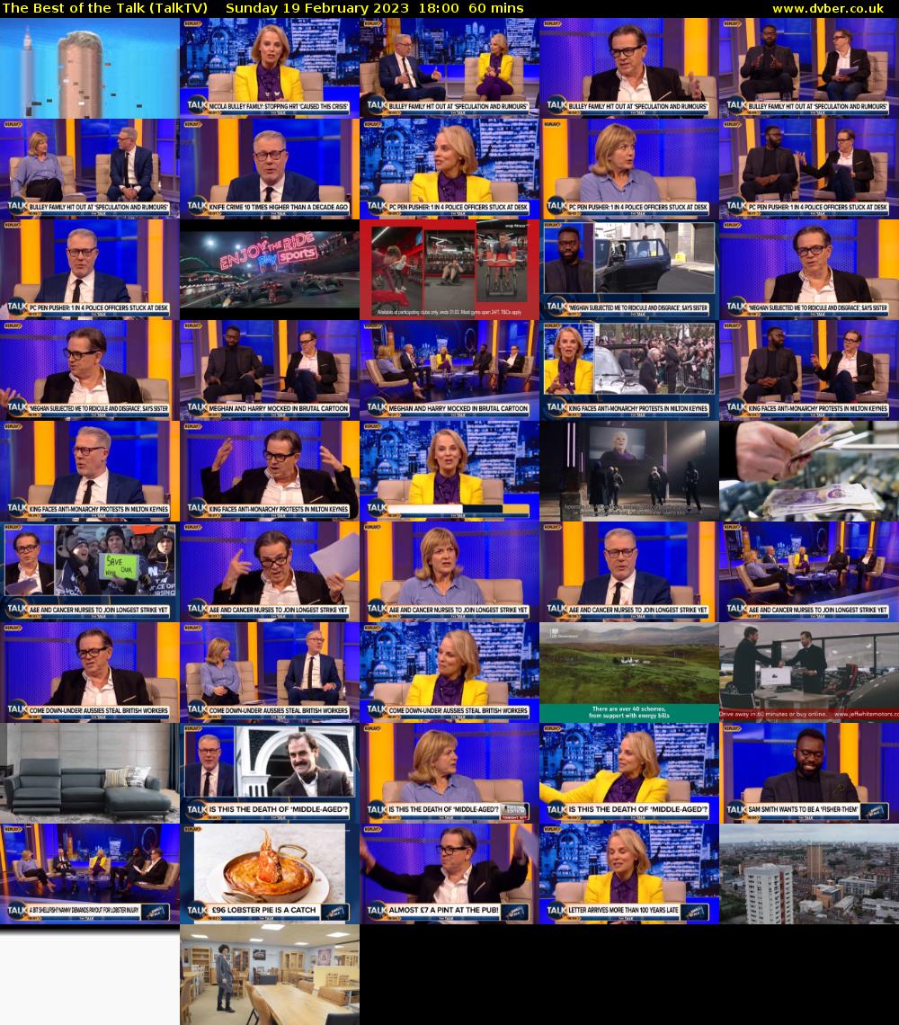 The Best of the Talk (TalkTV) Sunday 19 February 2023 18:00 - 19:00