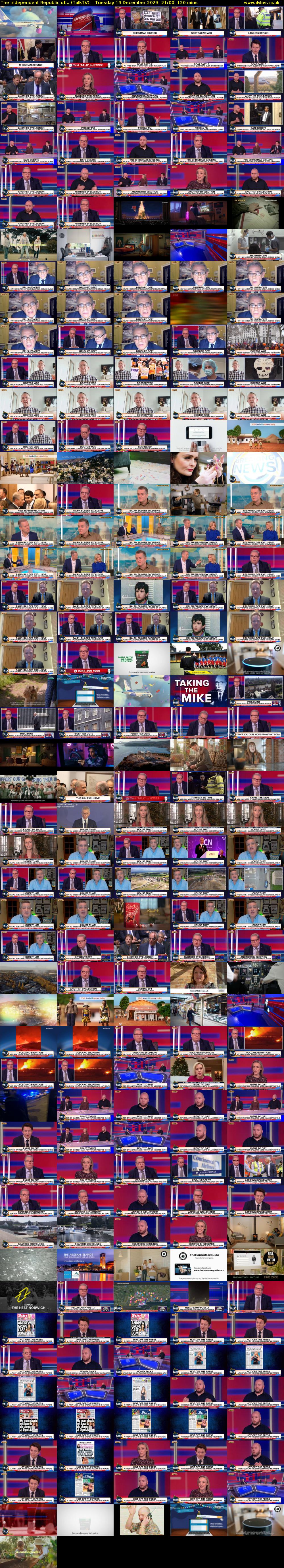 The Independent Republic of... (TalkTV) Tuesday 19 December 2023 21:00 - 23:00