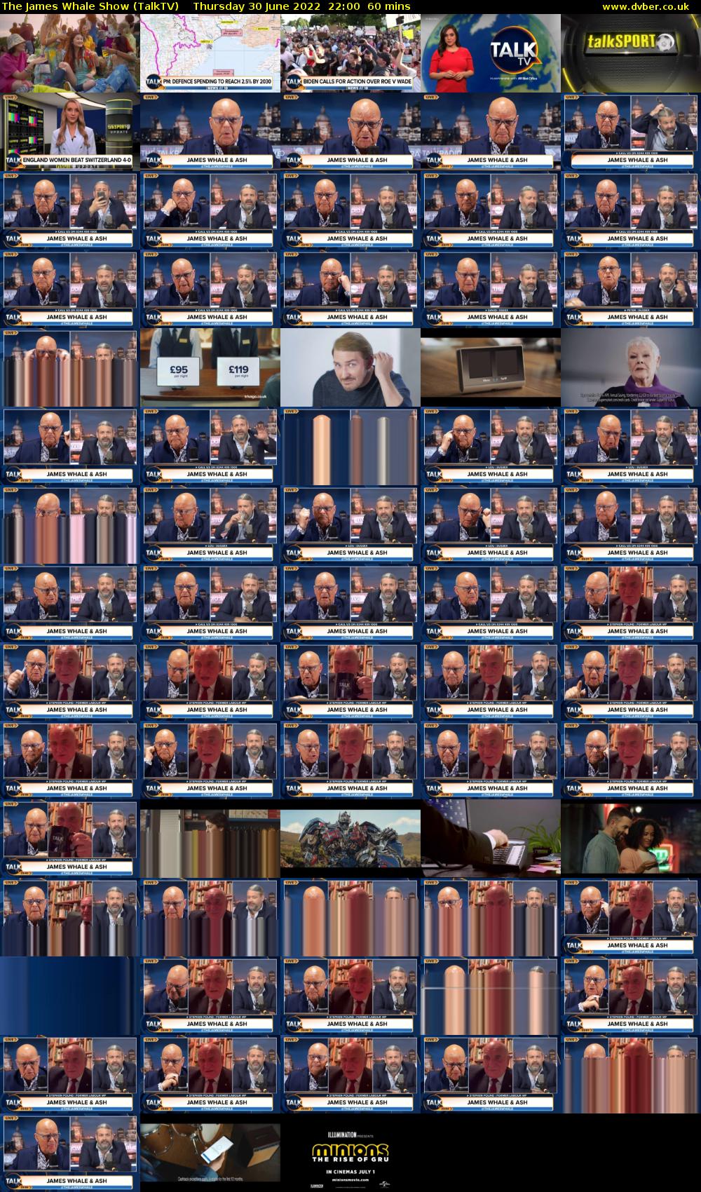 The James Whale Show (TalkTV) Thursday 30 June 2022 22:00 - 23:00