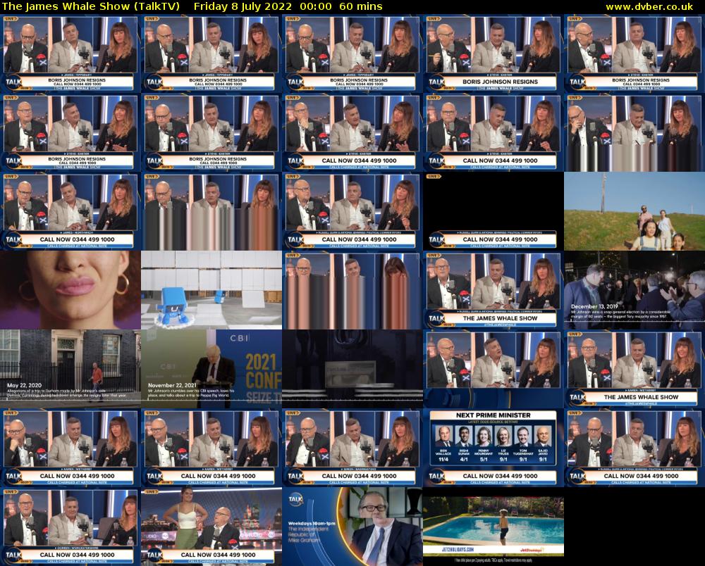 The James Whale Show (TalkTV) Friday 8 July 2022 00:00 - 01:00