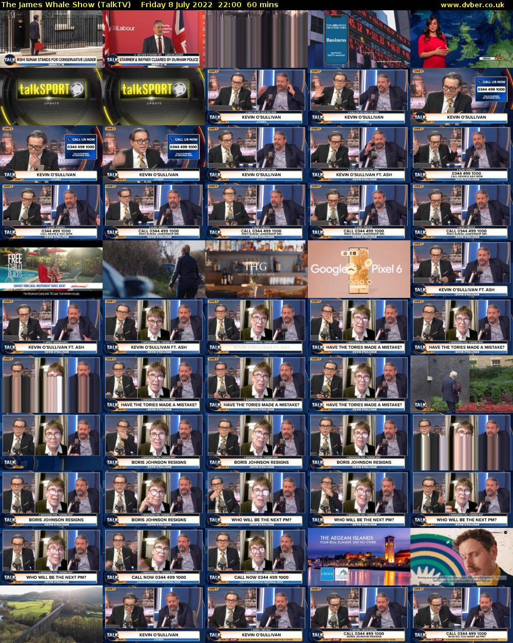 The James Whale Show (TalkTV) Friday 8 July 2022 22:00 - 23:00