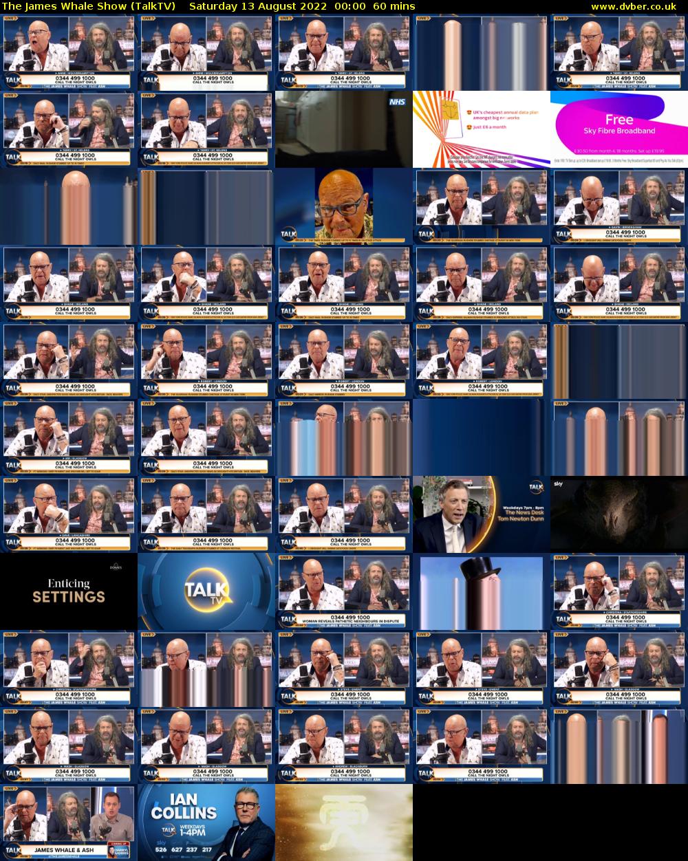 The James Whale Show (TalkTV) Saturday 13 August 2022 00:00 - 01:00