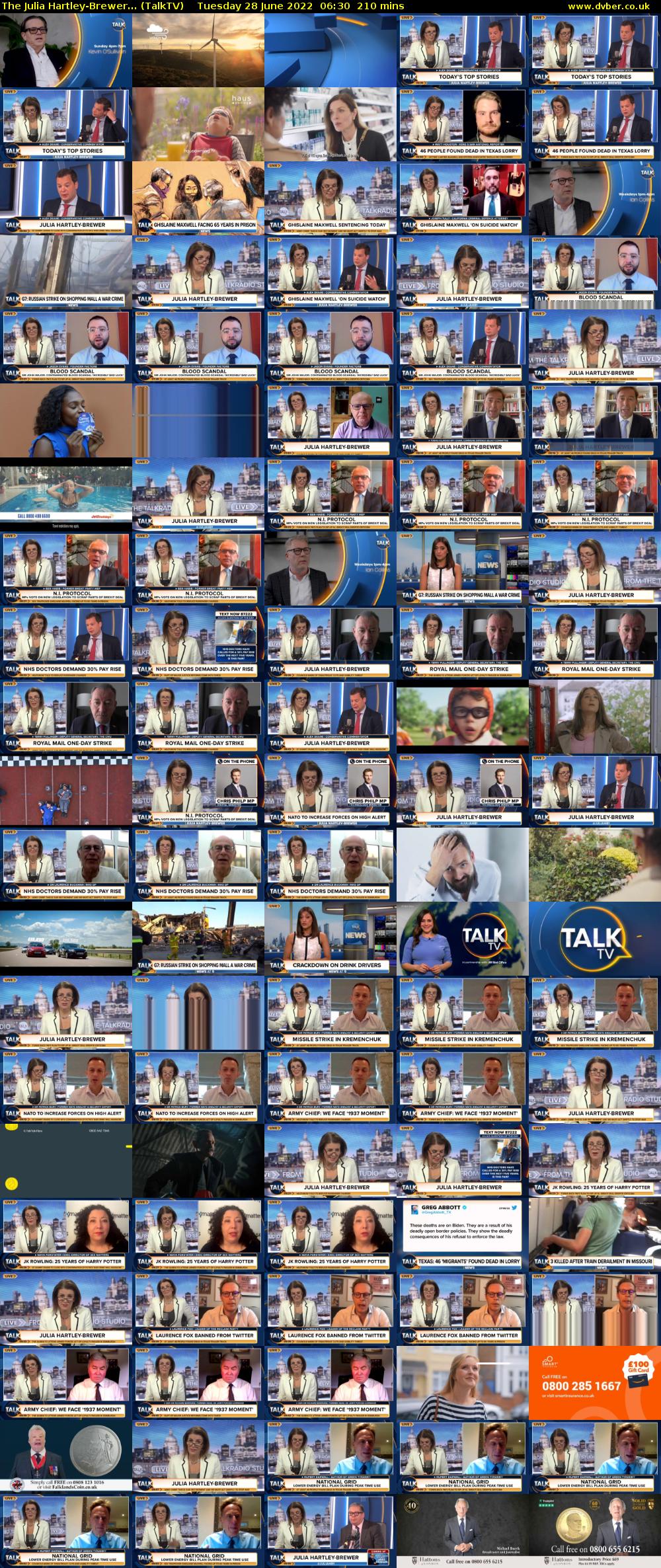 The Julia Hartley-Brewer... (TalkTV) Tuesday 28 June 2022 06:30 - 10:00