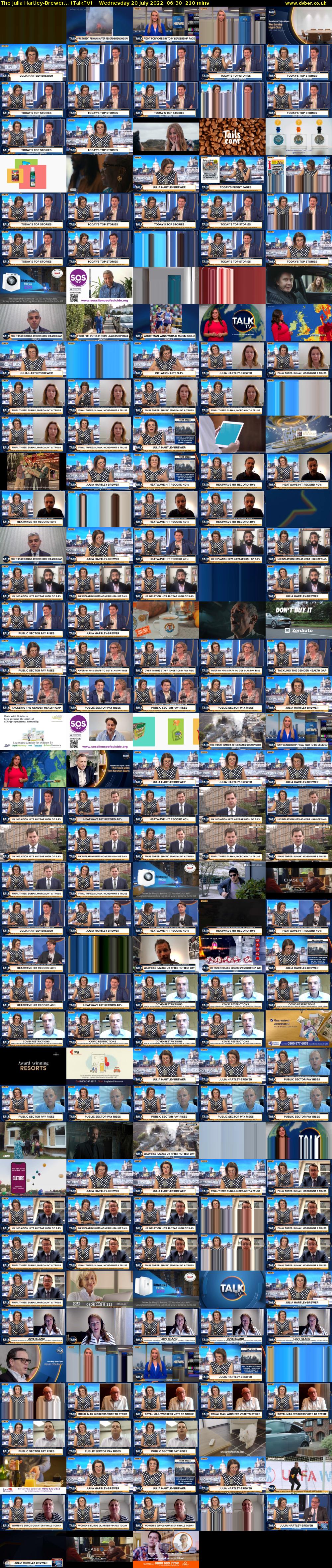 The Julia Hartley-Brewer... (TalkTV) Wednesday 20 July 2022 06:30 - 10:00