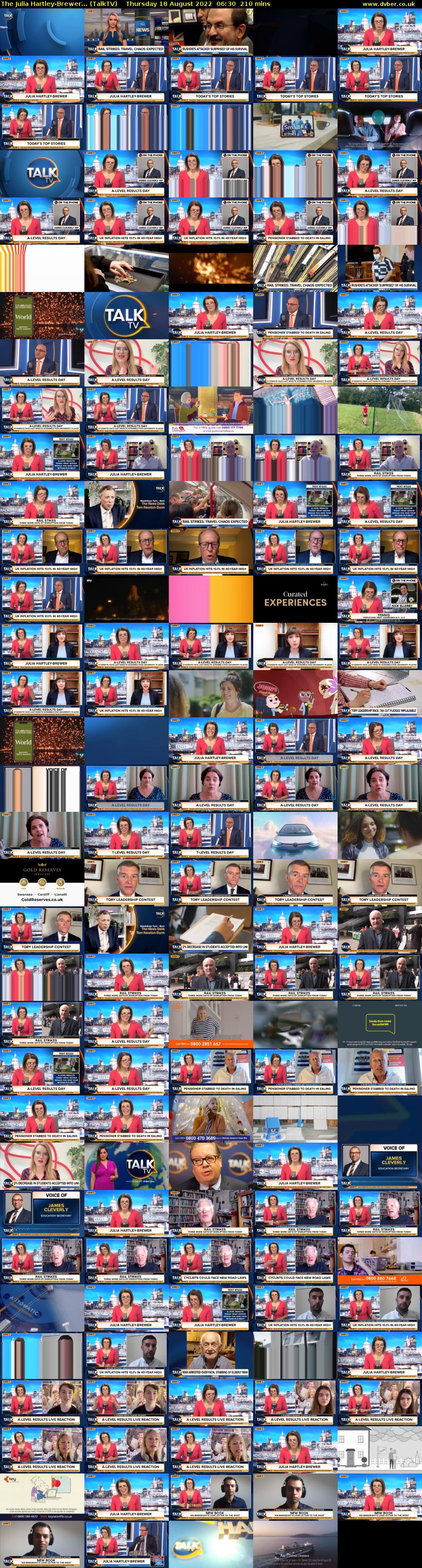 The Julia Hartley-Brewer... (TalkTV) Thursday 18 August 2022 06:30 - 10:00