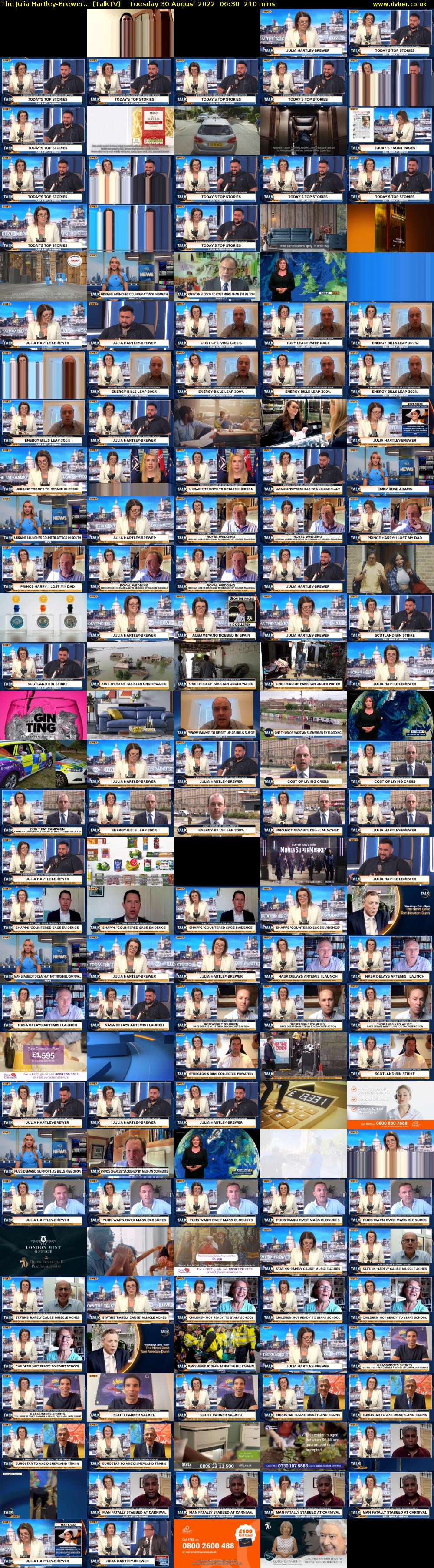 The Julia Hartley-Brewer... (TalkTV) Tuesday 30 August 2022 06:30 - 10:00