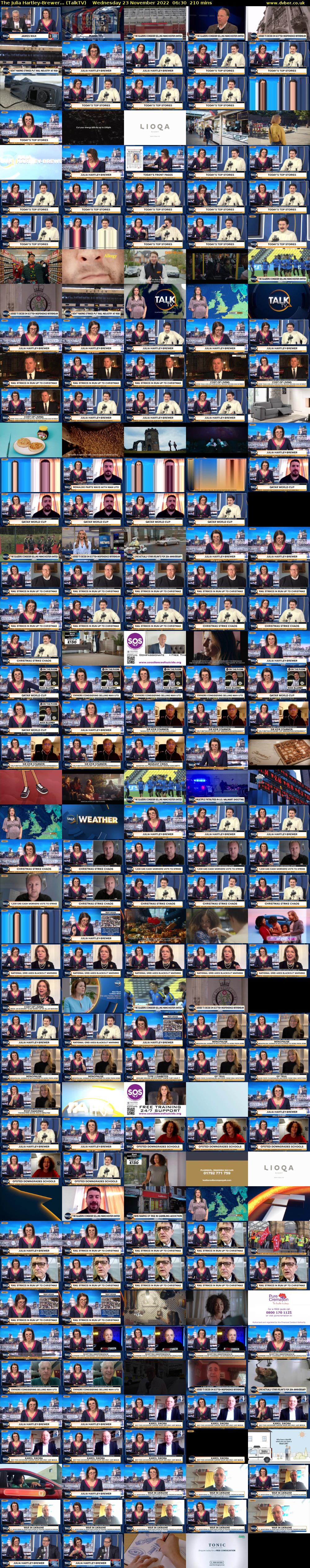 The Julia Hartley-Brewer... (TalkTV) Wednesday 23 November 2022 06:30 - 10:00