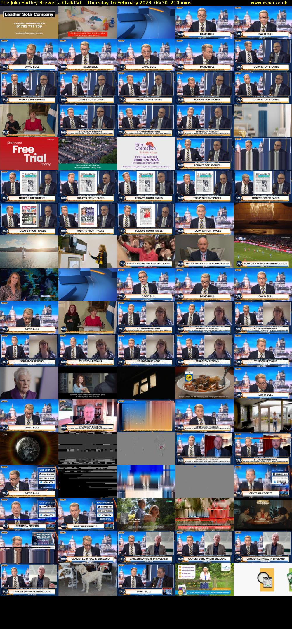 The Julia Hartley-Brewer... (TalkTV) Thursday 16 February 2023 06:30 - 10:00