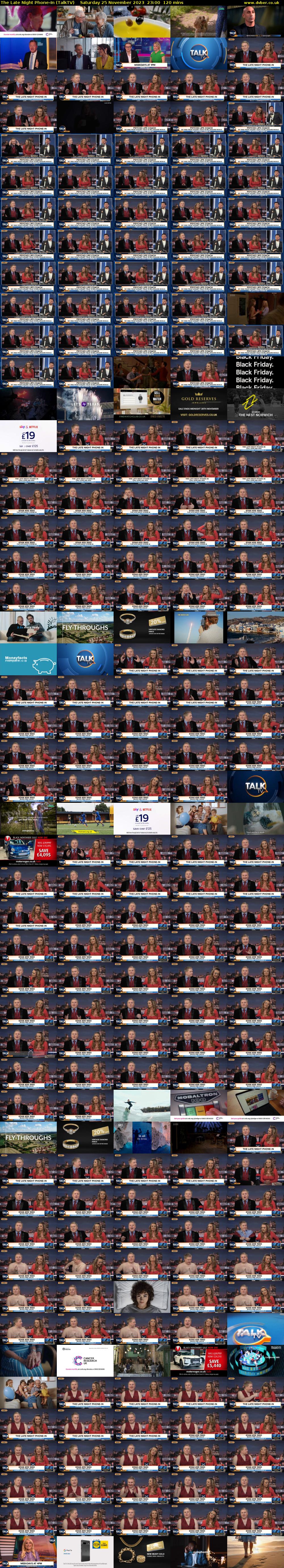 The Late Night Phone-In (TalkTV) Saturday 25 November 2023 23:00 - 01:00