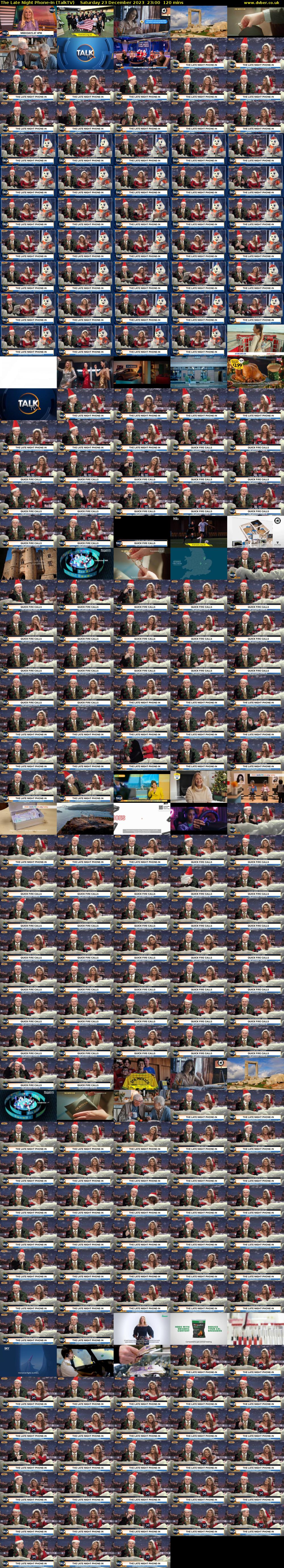 The Late Night Phone-In (TalkTV) Saturday 23 December 2023 23:00 - 01:00