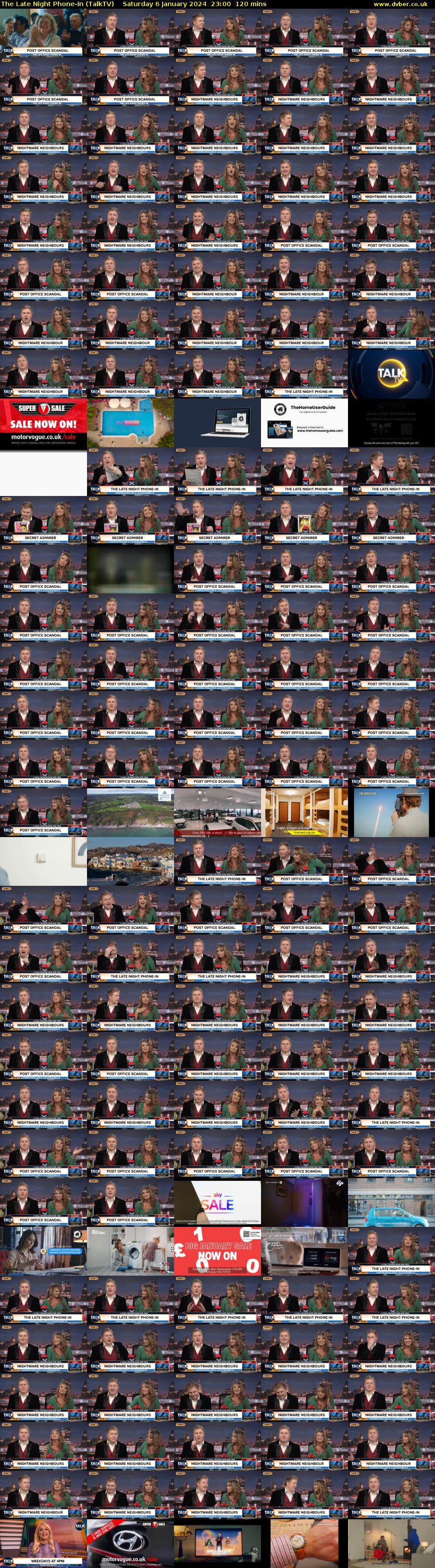 The Late Night Phone-In (TalkTV) Saturday 6 January 2024 23:00 - 01:00