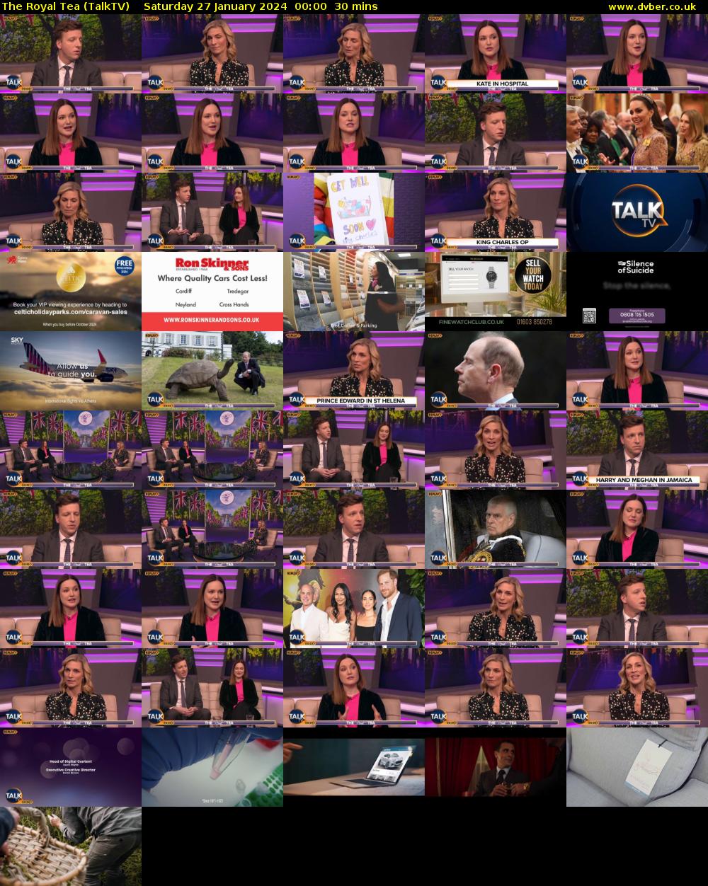 The Royal Tea (TalkTV) Saturday 27 January 2024 00:00 - 00:30
