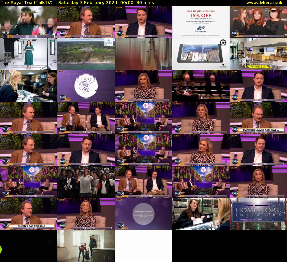 The Royal Tea (TalkTV) Saturday 3 February 2024 00:00 - 00:30