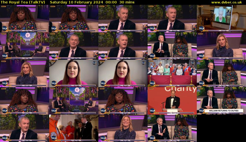 The Royal Tea (TalkTV) Saturday 10 February 2024 00:00 - 00:30