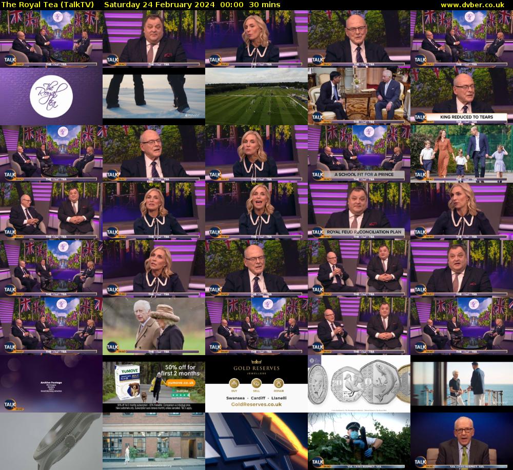 The Royal Tea (TalkTV) Saturday 24 February 2024 00:00 - 00:30