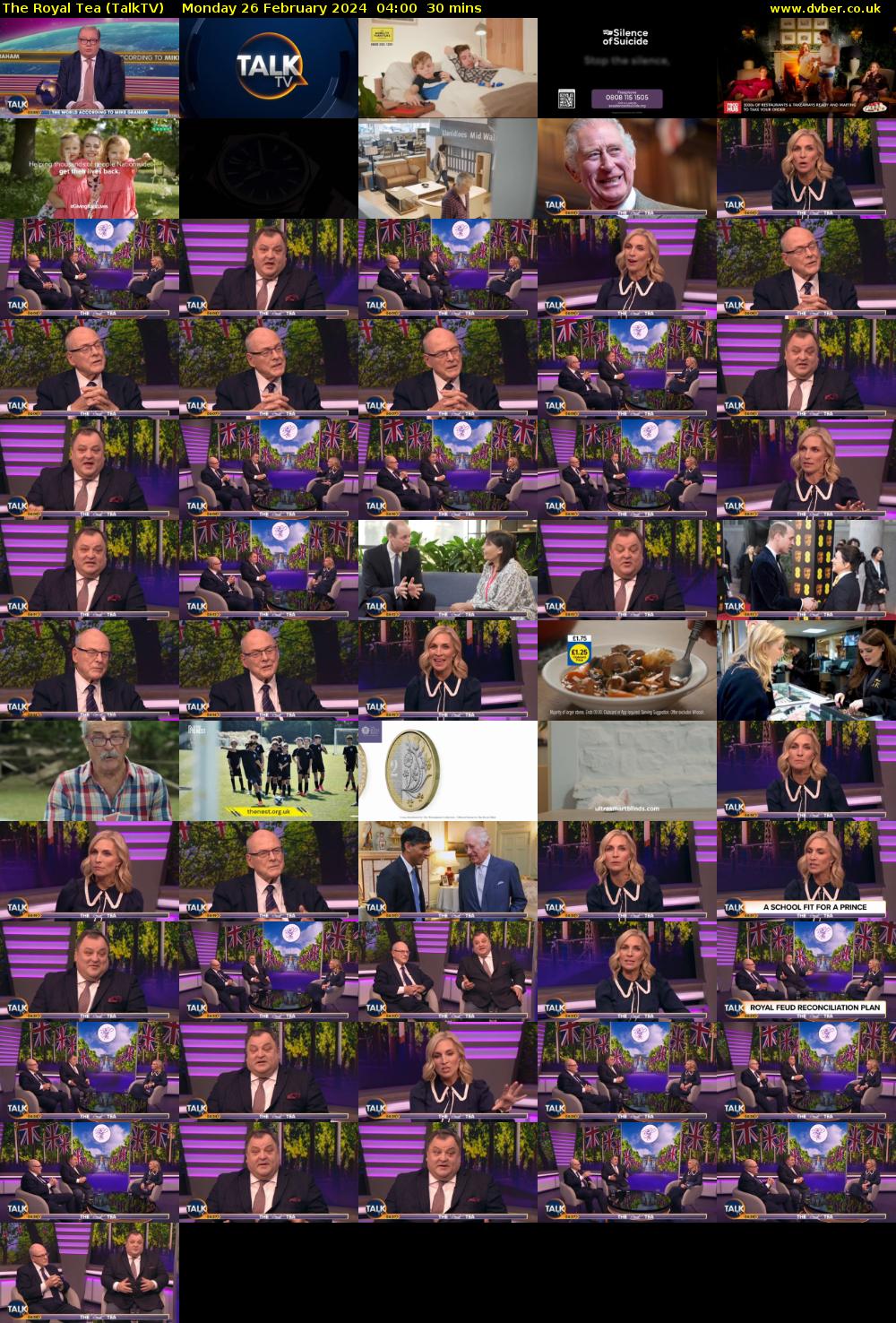 The Royal Tea (TalkTV) Monday 26 February 2024 04:00 - 04:30
