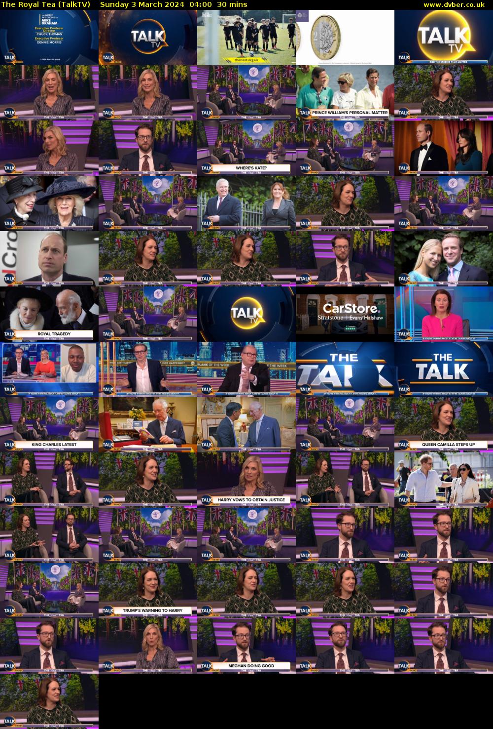 The Royal Tea (TalkTV) Sunday 3 March 2024 04:00 - 04:30