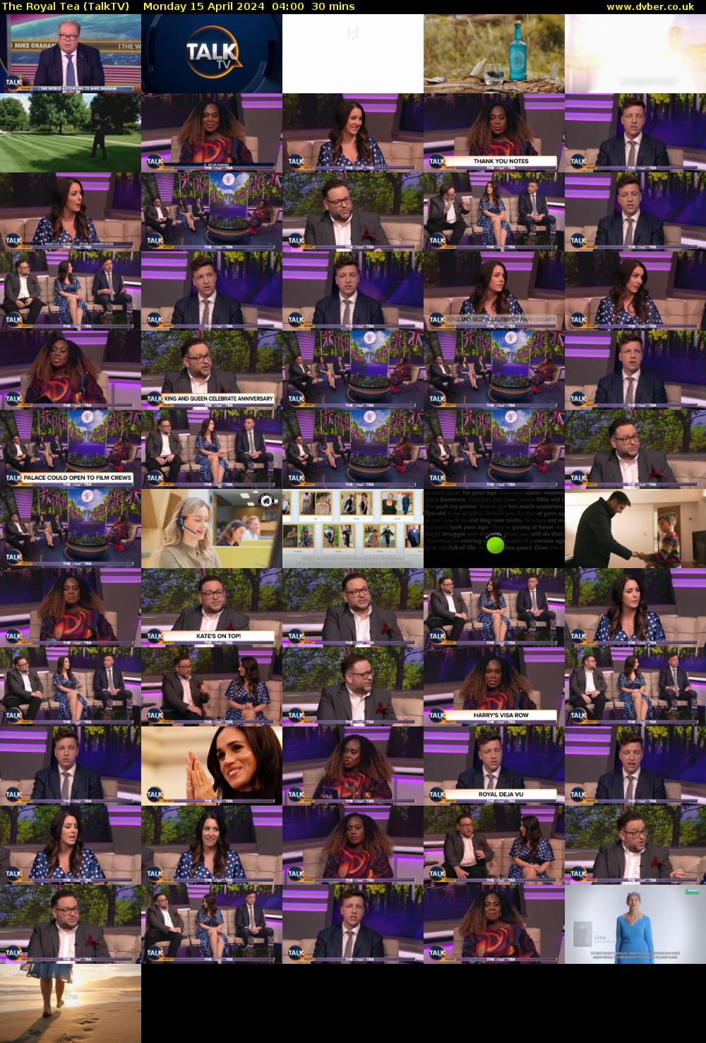 The Royal Tea (TalkTV) Monday 15 April 2024 04:00 - 04:30