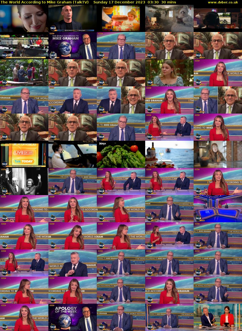 The World According to Mike Graham (TalkTV) Sunday 17 December 2023 03:30 - 04:00
