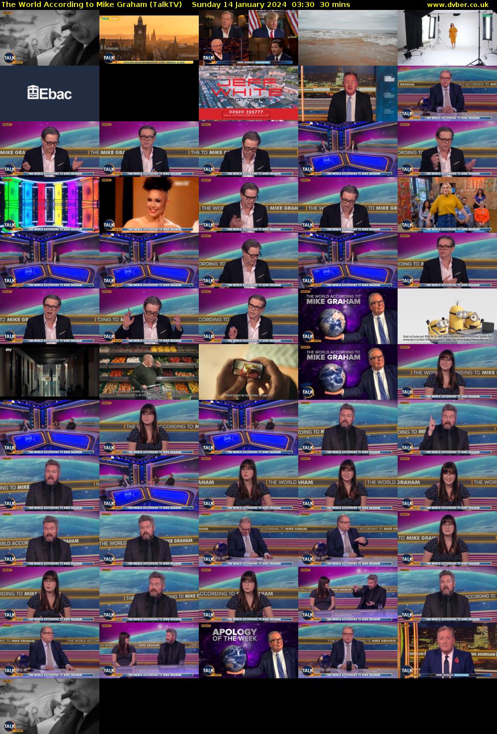 The World According to Mike Graham (TalkTV) Sunday 14 January 2024 03:30 - 04:00