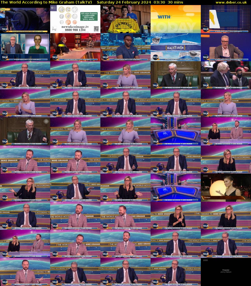The World According to Mike Graham (TalkTV) Saturday 24 February 2024 03:30 - 04:00
