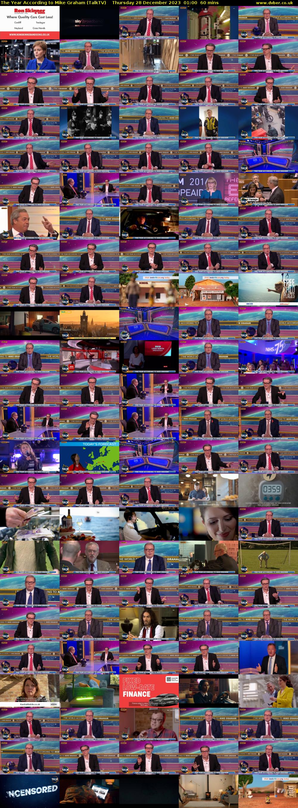 The Year According to Mike Graham (TalkTV) Thursday 28 December 2023 01:00 - 02:00