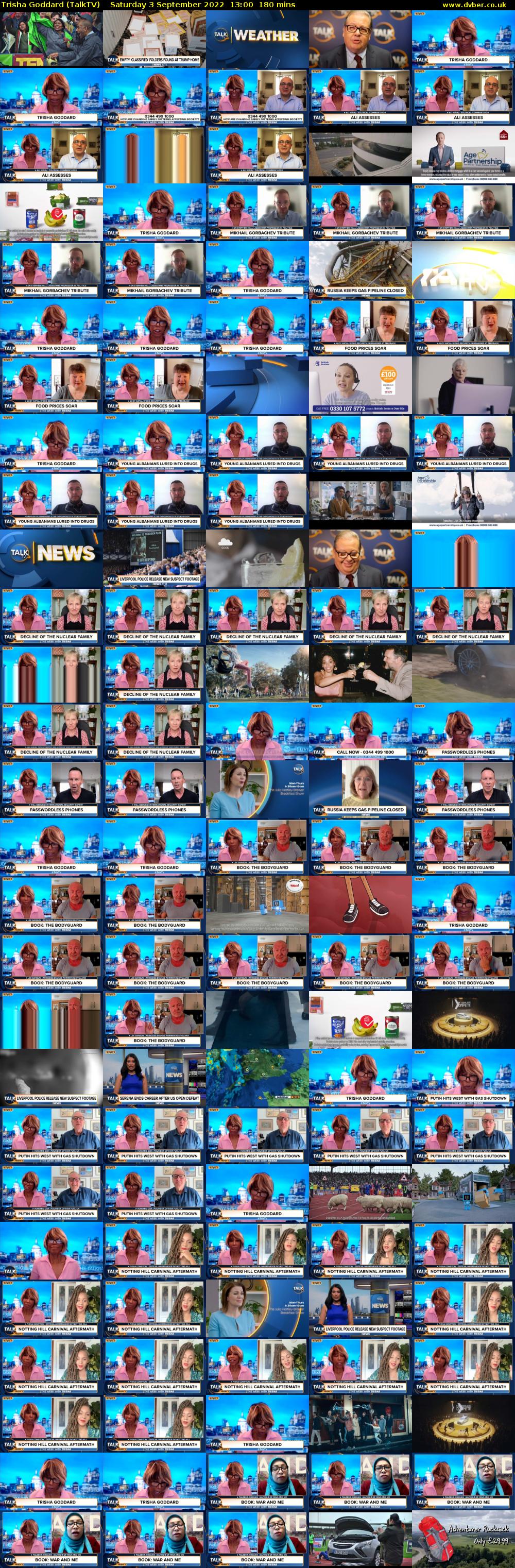 Trisha Goddard (TalkTV) Saturday 3 September 2022 13:00 - 16:00