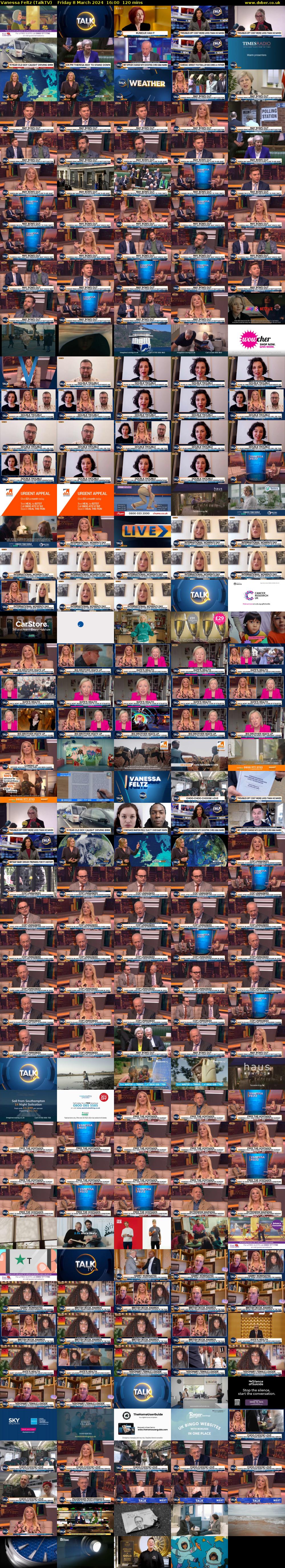 Vanessa Feltz (TalkTV) Friday 8 March 2024 16:00 - 18:00