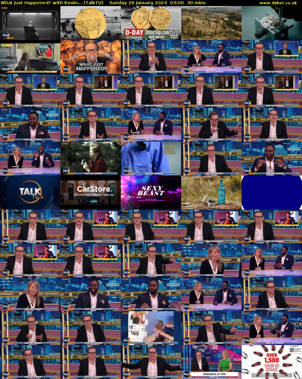 What Just Happened? with Kevin... (TalkTV) Sunday 28 January 2024 03:00 - 03:30