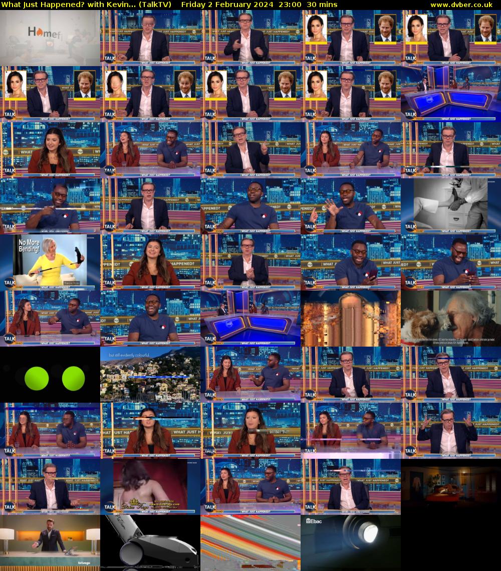 What Just Happened? with Kevin... (TalkTV) Friday 2 February 2024 23:00 - 23:30