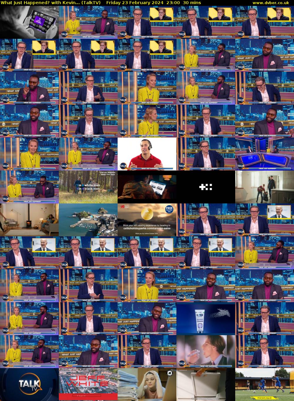 What Just Happened? with Kevin... (TalkTV) Friday 23 February 2024 23:00 - 23:30