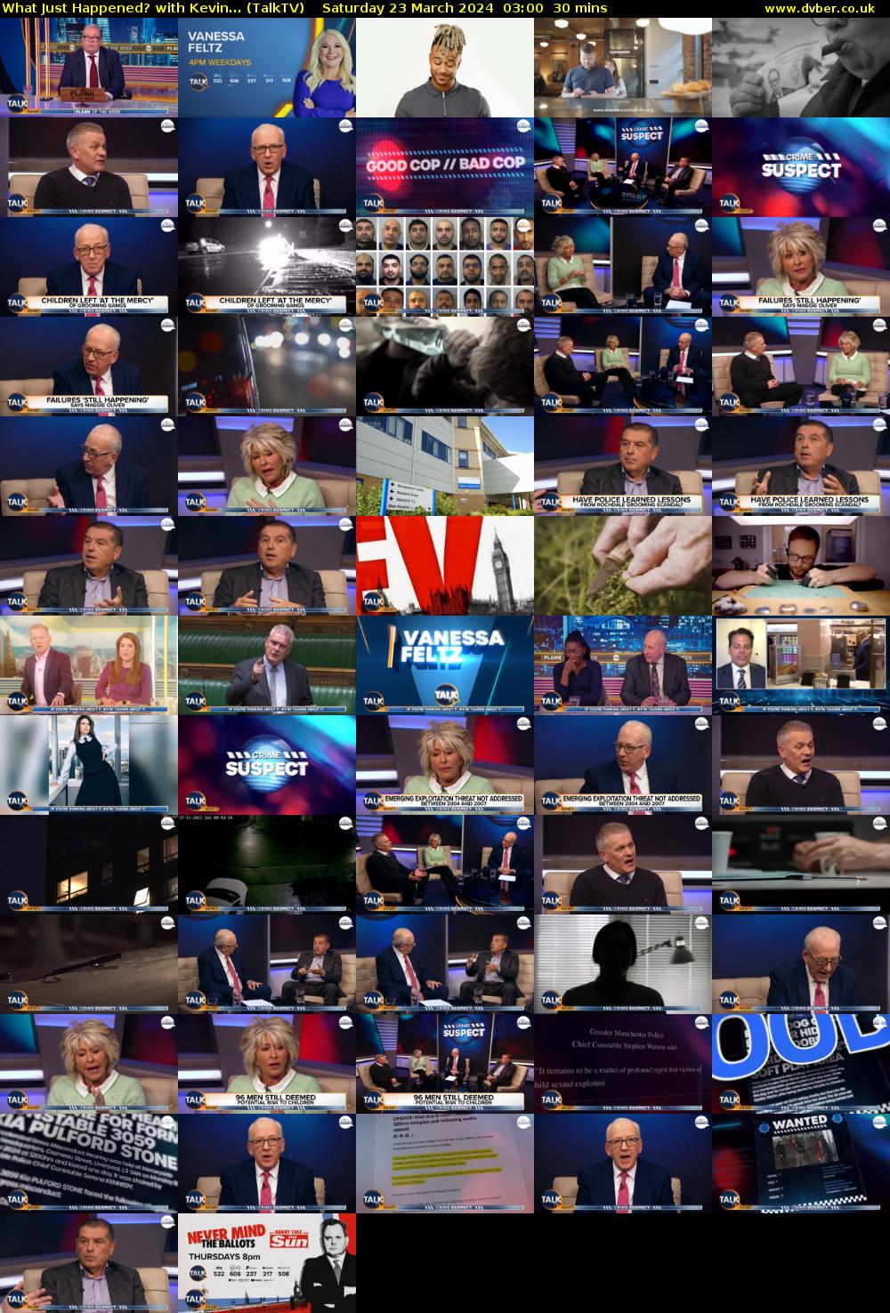 What Just Happened? with Kevin... (TalkTV) Saturday 23 March 2024 03:00 - 03:30