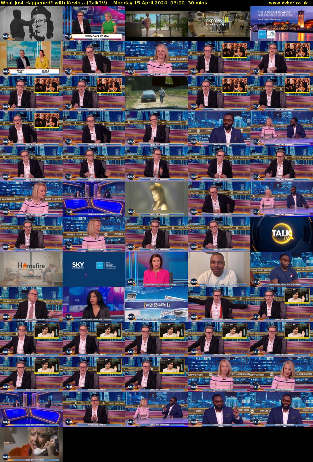 What Just Happened? with Kevin... (TalkTV) Monday 15 April 2024 03:00 - 03:30