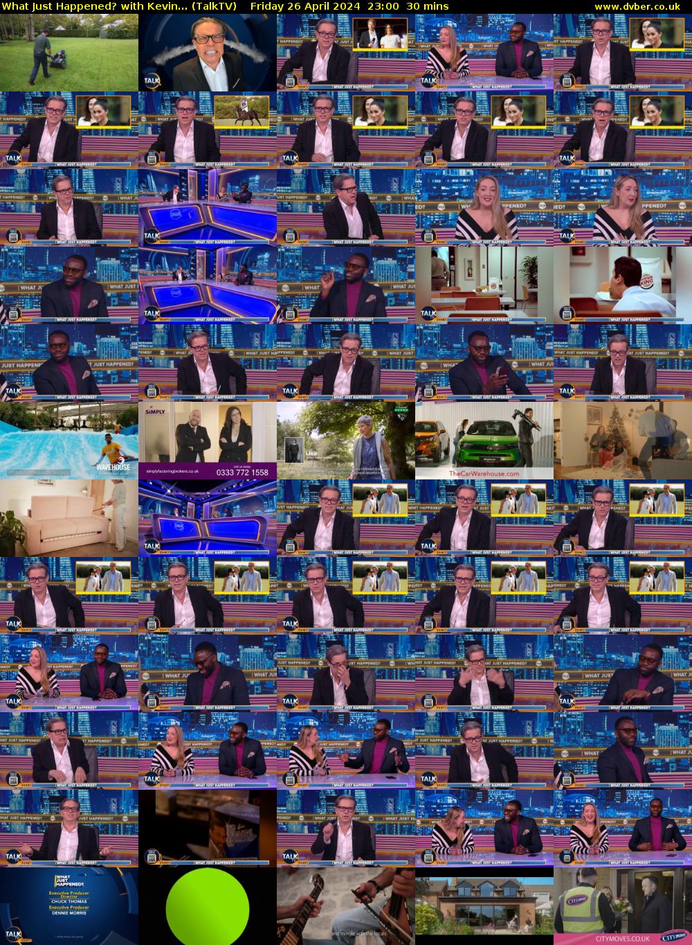 What Just Happened? with Kevin... (TalkTV) Friday 26 April 2024 23:00 - 23:30