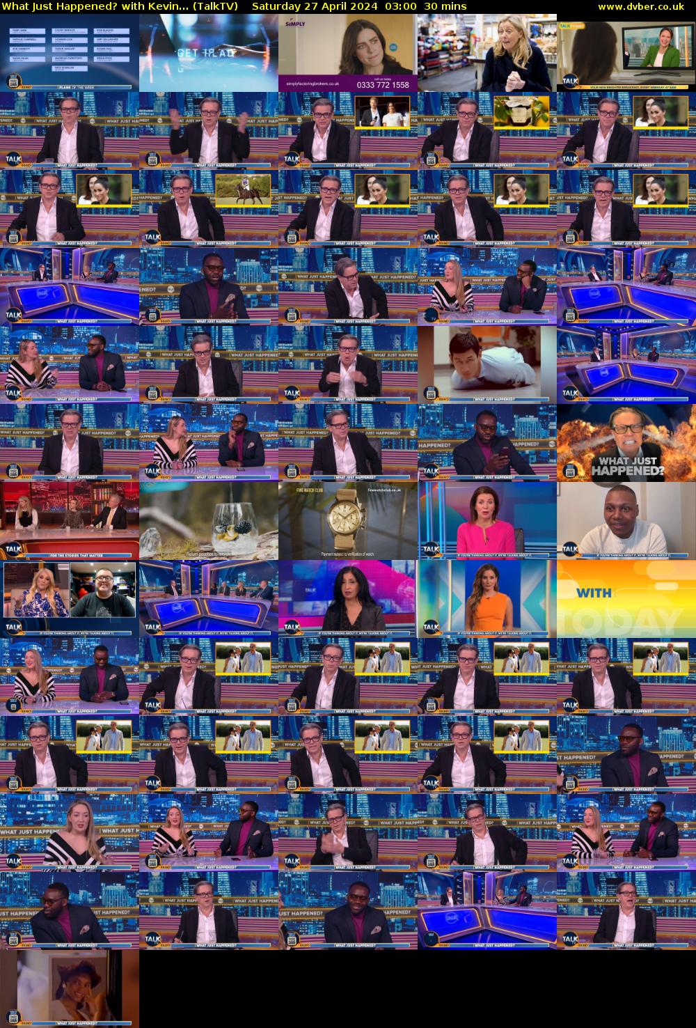 What Just Happened? with Kevin... (TalkTV) Saturday 27 April 2024 03:00 - 03:30