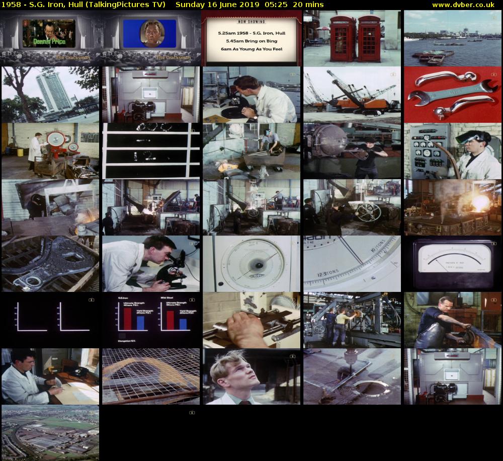 1958 - S.G. Iron, Hull (TalkingPictures TV) Sunday 16 June 2019 05:25 - 05:45