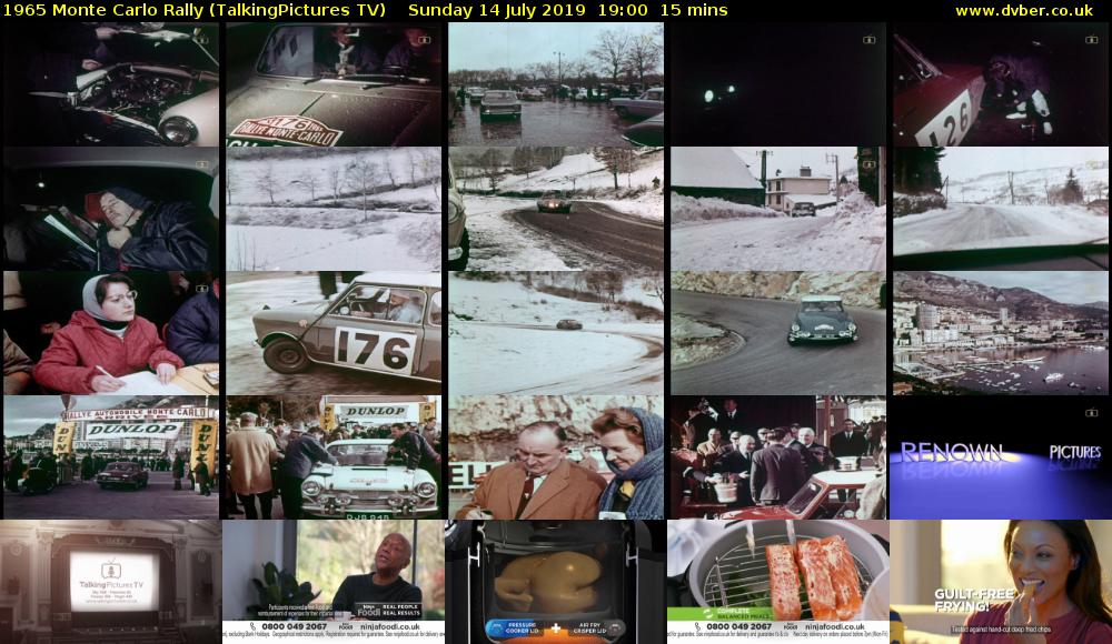1965 Monte Carlo Rally (TalkingPictures TV) Sunday 14 July 2019 19:00 - 19:15