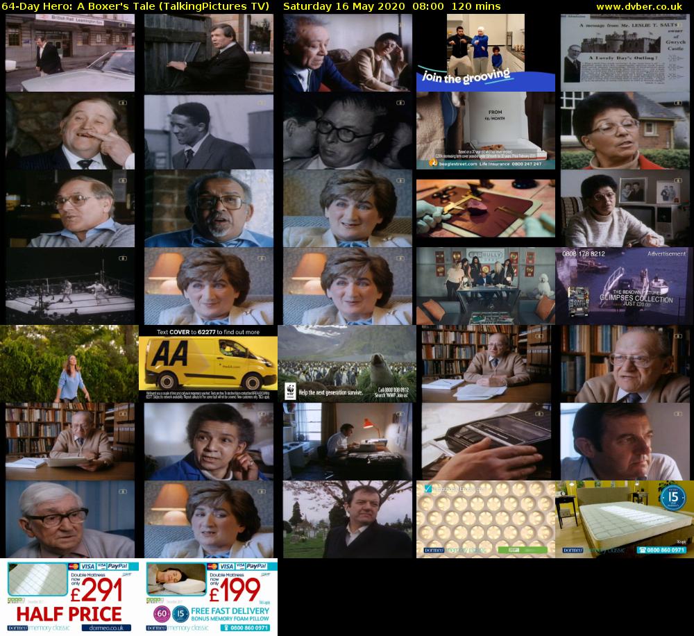 64-Day Hero: A Boxer's Tale (TalkingPictures TV) Saturday 16 May 2020 08:00 - 10:00